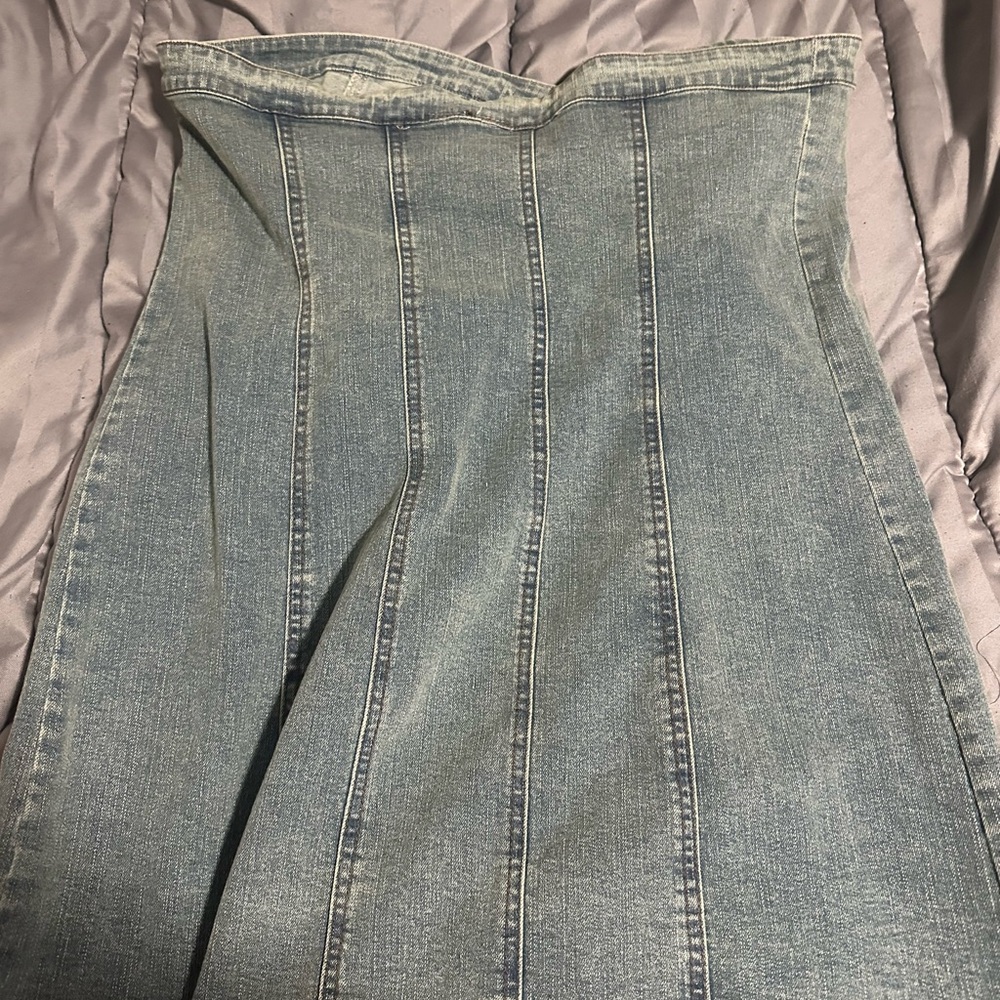 Tilly's Light Blue Denim Mini Dress